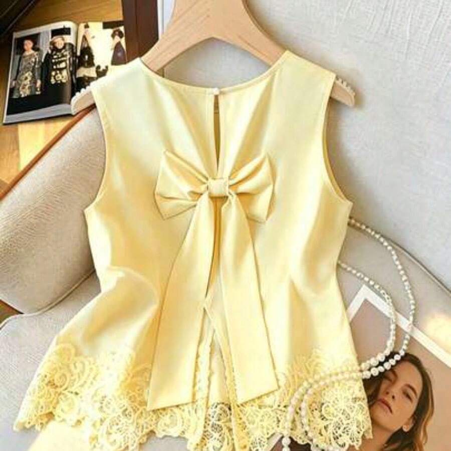 Women Blouses & Shirts - Yellow - View 1