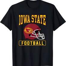 Camiseta de casco de fútbol de las universidades de los estados de Iowas - Negro - Ver 1