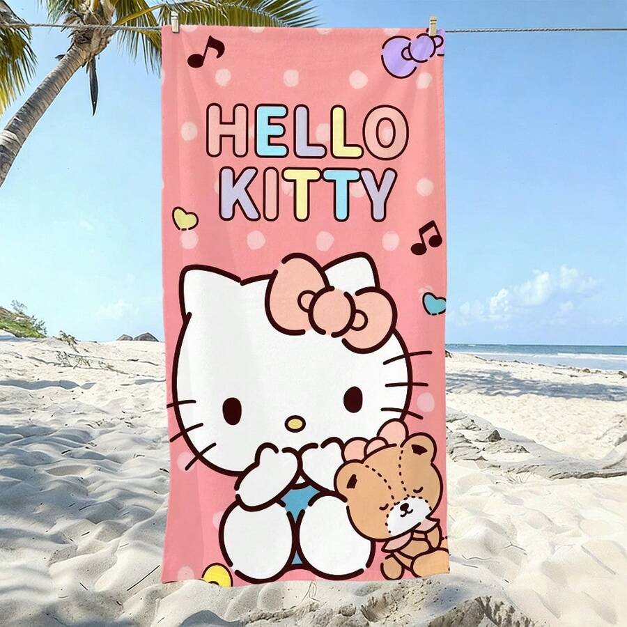 1条可爱沙滩巾：这款沙滩巾采用可爱的卡通图案设计，并以超柔软的超细纤维材料制成。它不仅经久耐用且快干，更是海滩、游泳池或休闲中心的完美伴侣。 - A - 查看 1