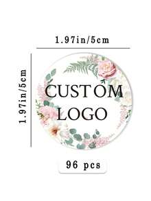 [Customized] 48/96/192/384/768pcs 2-Inch Customized Stickers/Logo Stickers/Wedding Stickers/Design Your Own Stickers/Personalized Stickers/Custom Stickers, Customized Seal Stickers For Startup Companies, Weddings, Gifts And Promotions - Customized Stickers, Customized Logo Seal Stickers, Baptism Stickers - Multicolor - View 8