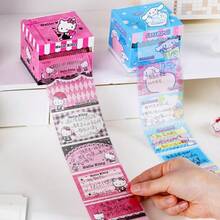 SANRIO 6张/套 三丽鸥家族闪光拉出式便捷便签，外观精美，半透明学生重点标记贴纸 - 多款 - 查看 4