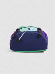 1pc Multicolor Contrast Functional Drawstring Backpack, Versatile Daypack For Commuting, Hiking, Traveling, Suitable As Holiday/Gift - Multicolor - View 10