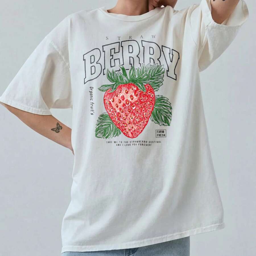 1 Piece Unisex Loose Fit Short Sleeve T-Shirt, 180g, Crew Neck, 100% Pure Cotton, Designed By Y2K Artists In The Bababask Style, Casual And Versatile, With Celebrity Print, Ideal For Urban Style, Daily Outings, Camping, Concerts And Hip-Hop, Rock And Rap Events, Perfect For Festivals, Autumn And Year-Round Wear, Special Offer On Plus Sizes For Women - 白色4 - 查看 1