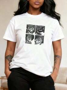 Cool Orca Design T-Shirt For Men, Women And Kids - Bordeaux - View 2