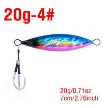 1 Buah Umpan Ikan Logam Timah Tenggelam dengan Lapisan Laser, Umpan Buatan untuk Memancing di Laut, Teknik Casting & Jigging - 4# - View 14