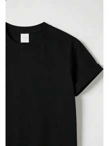 Camiseta informal de mujer de verano PERFECTAMENTE Imperfecta de color negro - Negro - Ver 4