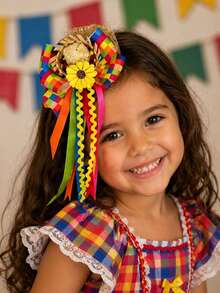 Skirt For June Festival - Country-Style - July Festival - 1 Large Hair Clip Bow - View 1