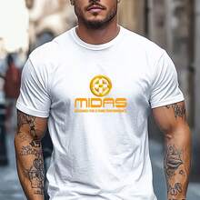 Printed T-Shirt For Men And Women - White - View 1