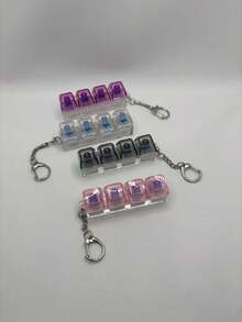 1 pieza Adorno de tecla multicolor para alivio del estrés - Colgante de tecla de teclado mecánico - Regalo del Día de San Valentín y accesorio de moda - Mezcla de colores - Ver 6