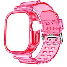 BEIMUSON Funda protectora transparente todo en uno para Apple Watch Ultra, Series 11/10/9/8/7/6/5/4/3, cobertura completa a prueba de golpes, carcasa blanda, ligera y duradera, instalación sin herramientas - Multicolor - Ver 26