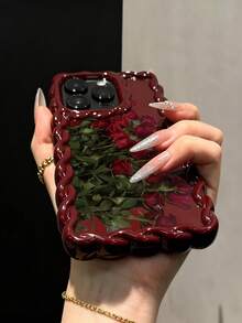 Ốp lưng điện thoại mềm in hình hoa hồng, tương thích với các dòng máy IP17/IP17PROMAX/Iphone16/Iphone16pro/Iphone16promax/Iphone15/XR/7p8p/P12promax/P13promax/P14PROMAX/P13/P14/P11/P12/P14, kiểu dáng dễ thương và thời trang, dày dặn và bảo vệ tốt. - Nhiều màu - Xem 2