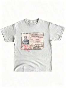 1 pieza de camisa vintage de los 90s para surfistas, camisa retro de los 90s, camisa unisex de cuello redondo para hombres y mujeres, 180g - Camiseta gráfica vintage para hombre, camiseta casual de algodón de manga corta, camisetas divertidas. - Blanco 3 - Ver 6