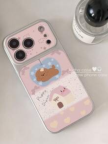 Cute Running Dog Cartoon Design Shock-Proof Phone Case For IPhone 15/16/17 - Multicolor - View 3