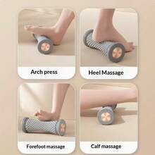 1pc Foot Massage Roller Axis, Yoga Fascia Wheel Muscle Massage Tool, Arch Training Device For Home Use, Flat Foot Arch Trainer, Muscle Relaxation Massage, Yoga Roller - Multicolor - View 5