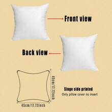 Set Of 2 Chic Double-Sided Solid White Pillow Covers, Soft Polyester Cushion Cases, 45x45cm (18x18 Inch), Zipper Closure, Machine Washable, Decorative Pillowcases For Home, Hotel & More (Pillow Insert Not Included) - White - View 2
