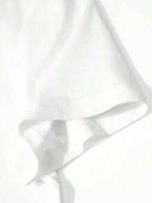 Breathable Pure Cotton Round Neck Short Sleeve Ladies Casual All Match Basic Top - White - View 4
