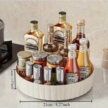 Clear Plastic Rotating Spice Rack, With 360-Degree Rotation, Multifunctional Organizer For Kitchen, Refrigerator, And Cabinet. - Clear B9908A - View 10