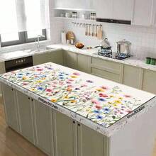 1 pieza Alfombrilla absorbente y de secado con estampado de flores silvestres coloridas, adecuada para el hogar y la cafetería, almohadilla de drenaje multiusos, regalo para el hogar, decoración de mesa - XYLSD-360 - Ver 8