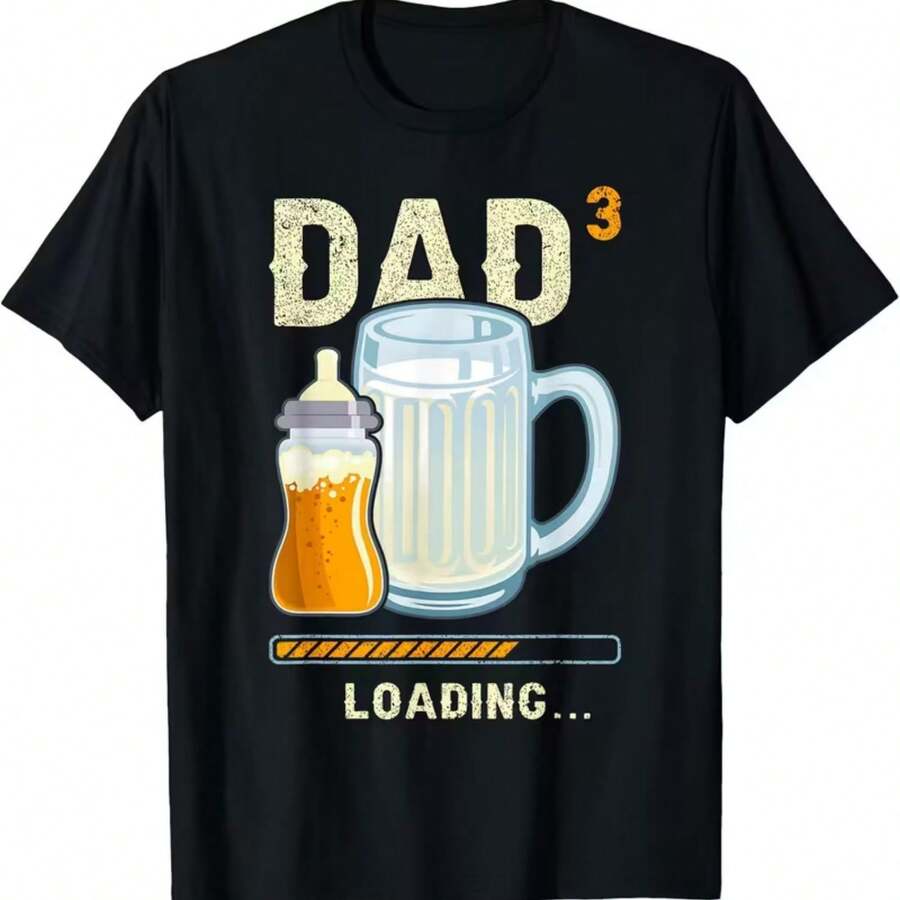 Printed T-Shirt For Men And Women - 黑色 - 查看 1