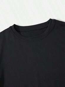 Camiseta de manga corta con estampado floral de estilo europeo y americano para mujer, transpirable y que no provoca sudoración, suave y lisa, con una sensación de calidad, adecuada para deportes y fitness, uso diario, vacaciones, oficina, escuela, fiestas y otras ocasiones diversas. - Negro - Ver 6