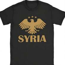 Camiseta con Logo de águila para hombre y mujer, camiseta divertida, camisetas de manga corta con cuello redondo, ropa de talla grande de algodón puro - Negro - Ver 1