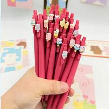 5/10 buah Pulpen Ballpoint Mini Seri Es Krim yang Dapat Ditarik, Pulpen Gel Tipe Tekan Berbentuk Es Krim Lucu dan Menyenangkan, Pegangan Ergonomis yang Nyaman, Menulis Lancar dan Terus Menerus, Cocok untuk Buku Harian, Belajar, Kantor, Pesta Liburan, Hadiah untuk Teman dan Teman Sekelas, Pola Acak - Set - View 4