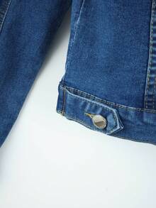 Slim Denim Jacket With Premium Distressed Details,  Urban Style. - Medium Blue 3NZY06 - View 8