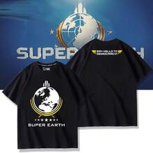 Camiseta de manga corta ERTCOIN de la marca Uncharted 2 Super Earth para hombre y mujer, edición de verano, Defiende Shanghái. - Blanco - Ver 4