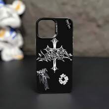 Funda para móvil con elegante diseño de grafiti, compatible con Samsung, Apple, VIVO, OPPO, , ,  y Honor. Fabricada en TPU, ofrece protección contra golpes y caídas. Un regalo ideal para amigos y familiares. - Negro - Ver 6
