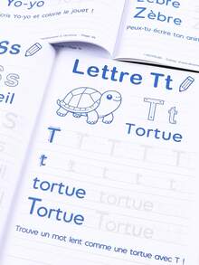 32 Pages * 2 Books, Handwritten French Calligraphy Practice Notebooks For Letters And Words, Holiday Gift Recommendation. - 2 Copies Of 36610-1 - View 4