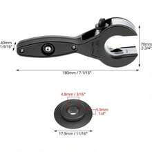 5pcs Set, 1 Ratchet Tube Cutter 8-29Mm +4 Blades, Blade, Heavy-Duty Ratchet Tube Cutter - Cutting Range From 1/4" To 7/8", Suitable For, PPR, PE Pipes, 360° Rotation, Large-Scale Adjustment 8Mm-29Mm, Ergonomic Handle, Professional Cutting Tool - 5Pcs/1Set - View 7