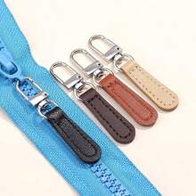 Detachable Leather Zipper Pulls, Replaceable Metal Leather Zipper Pulls, Suitable For Bags, Clothing And Various Zippers - Multicolor - View 6