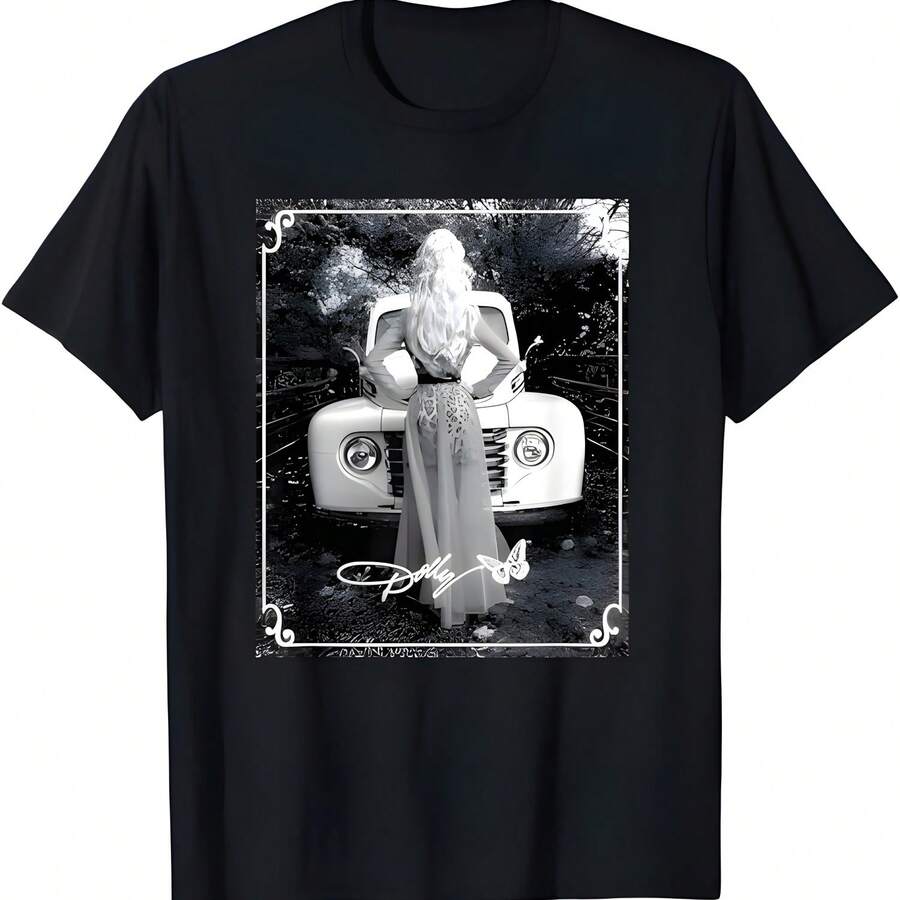 Camiseta de camión vintage Dolly Parton - Negro - Ver 1