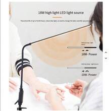 Đèn bàn LED toàn phổ RA97, đèn kẹp bảo vệ mắt với cần đèn linh hoạt, có thể điều chỉnh độ sáng, thích hợp cho đọc sách, văn phòng và học tập. - Đèn nền máy tính - Xem 11