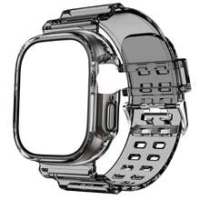 BEIMUSON Funda protectora transparente todo en uno para Apple Watch Ultra, Series 11/10/9/8/7/6/5/4/3, cobertura completa a prueba de golpes, carcasa blanda, ligera y duradera, instalación sin herramientas - Multicolor - Ver 8