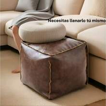 Sgabelli bassi per divani, ideali per camere da letto e soggiorni, con sistema di riempimento automatico, comodi e dal design multifunzionale. - Caffè marrone - Visualizzare 5