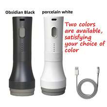 2 Colors Available Black & White Universal Electric Vacuum Pump For Compression Bags, USB Rechargeable Air Pump Built-In 1500mAh Battery, Portable Handheld Design For Easy Operation, Perfect For Sealing Clothing Storage Bags, Space-Saving Vacuum Pumping Tool, Storage Bags Not Included - 瓷白色 - 查看 3