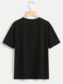 100% cotton Camiseta Maestra Y2K con diseño vibrante de arcoíris y elementos educativos Inspira y enseña con estilo única para mostrar tu amor por la enseñanza ideal para docentes moderna y divertida perfecta para el día a día en la escuela o actividades casuales - Negro - Ver 2