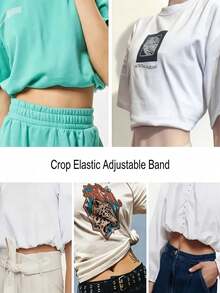 39 Inch/100cm Invisible Elastic Waist Belt, Adjustable For Sweaters And Hoodies - Shapewear For Waist Shaping - Seamless Shirt Waist Shaper - Practical Fashion Tip For Women - Multicolor - View 6