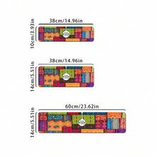 1件波西米亚风印花水龙头垫，耐用涤纶材质，快干易清洁，适用于厨房和浴室，安装简便，日常装饰，礼品，浴室垫，耐用水龙头垫，水龙头配件 - 彩色 - 查看 10