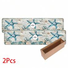 1 pieza Felpudo de grifo con diseño de estrella de mar, de poliéster duradero, de secado rápido y fácil de limpiar, adecuado para cocina y baño, fácil instalación, decoración diaria, regalo, felpudo de baño, felpudo de grifo duradero, accesorio de grifo - Multicolor - Ver 14