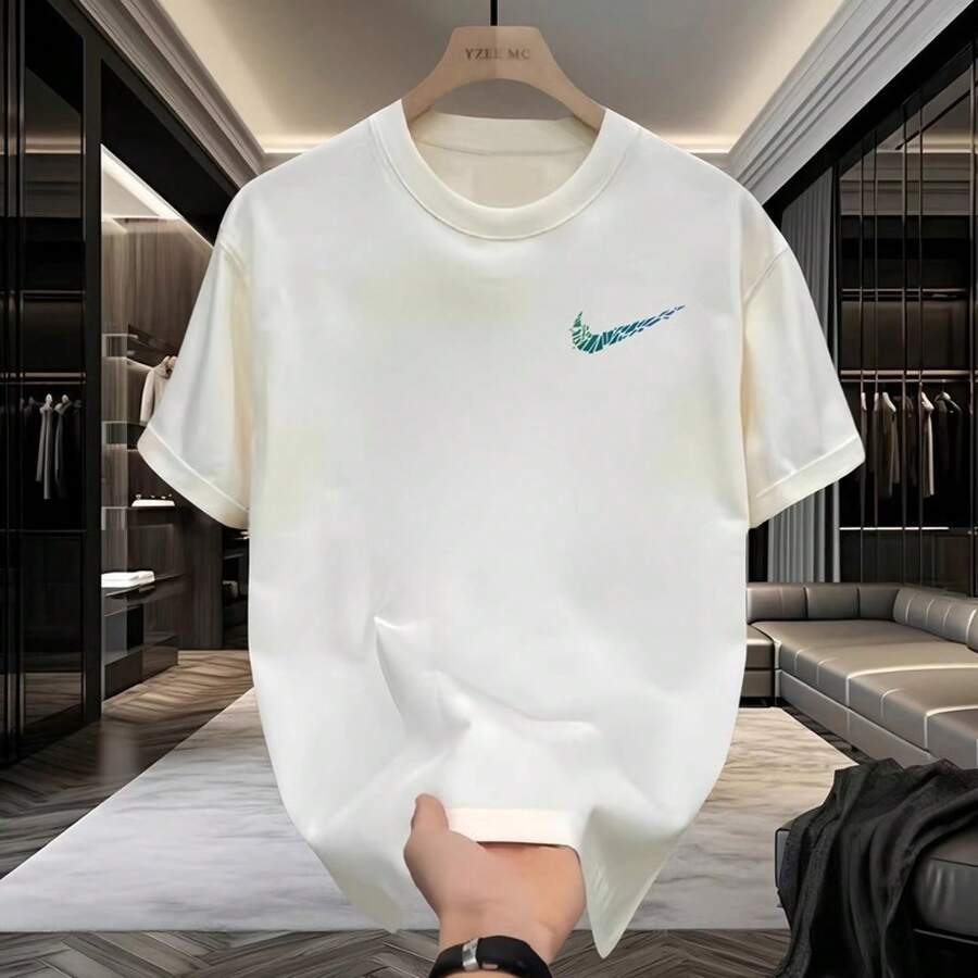 [Outlet] 90% Off In The Area | Summer Fashion Brand Short Sleeve T-Shirt | Knitwear | Men's And Women's Clothing B9ZF - 白色[小標] - 查看 1