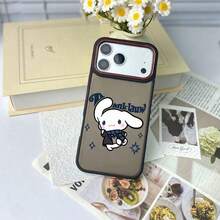 SANRIO スマホケース滑り止め落下防止for苹果16ProMax/16Plus/16Pro/16/15ProMax/15Plus/15Pro/15/14ProMax/14Plus/14Pro/14/16E/13ProMax/13Pro/13/12ProMax/12Pro/12/11ProMax/11耐衝撃滑り止めはんとうめい - 沙漠金 - チェックする 3