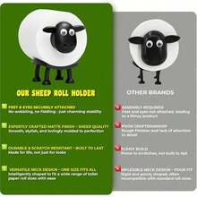 Sheep Toilet Paper Holder 2 Packs, Freestanding 3D-Printed Toilet Paper Organizer, Funny Toilet Paper Holder Bathroom Set, Cute Bathroom Decor For Home Or Guest Bath, Great Gift Idea - Multicolor - View 10