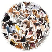 100pcs Cute Dog Stickers, Realistic Puppy Adorable Pet Decorative Stickers For Scrapbooking - A - View 2
