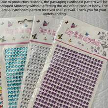 640pcs 5mm Rhinestone Stickers, Gemstone Stickers, Self-Adhesive Jewel Stickers, Shiny Rhinestone Craft Stickers, Eye Makeup Decorations, Suitable For Eyes And Nails, Various Acrylic Rhinestone Sticker Styles - A - View 9