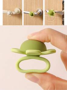 2pcs Cartoon Flower Door Knob Protector, Silicone Material Quiet Anti-Collision, Easy Installation - Flower Style - View 6