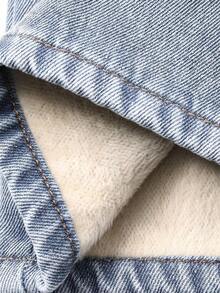 Jeans rectos de cintura alta y holgados que estilizan, minimalistas y versátiles, pantalones cómodos de longitud tobillera para mujeres - Azul - Ver 9