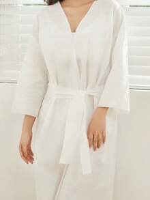 4pcs Portable Disposable Bath Towels, Suitable For Hotel, Travel, Thick Long Bathrobe - Multicolor - View 9