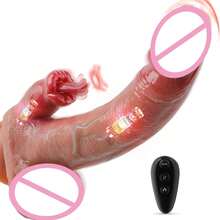 Heating Vibrating Telescopic Realistic Anal Dildos Machine 4 In 1 Thrusting Dildo Vibrator Women Sex Toys With Remote Control - 皮膚 - 查看 2